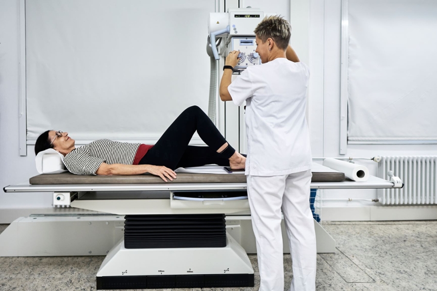 Röntgen einer Rehabilitatantin Röntgen einer Rehabilitatantin