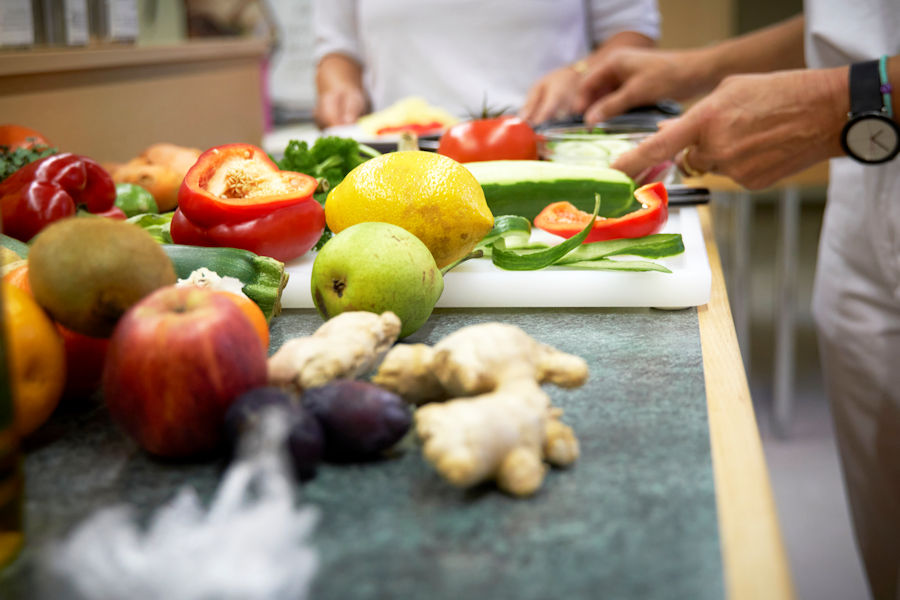 Kochen in der Lehrküche Kochen in der Lehrküche